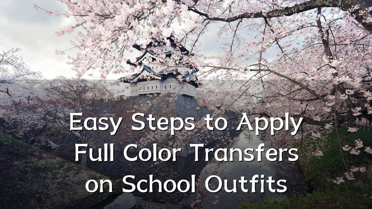 Easy Steps to Apply Full Color Transfers on School Outfits